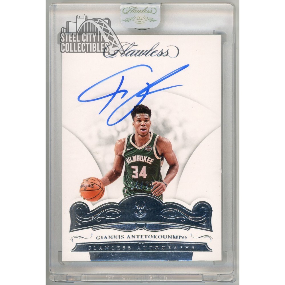 Giannis Antetokounmpo 2017-18 Panini Flawless Autograph Card #FA