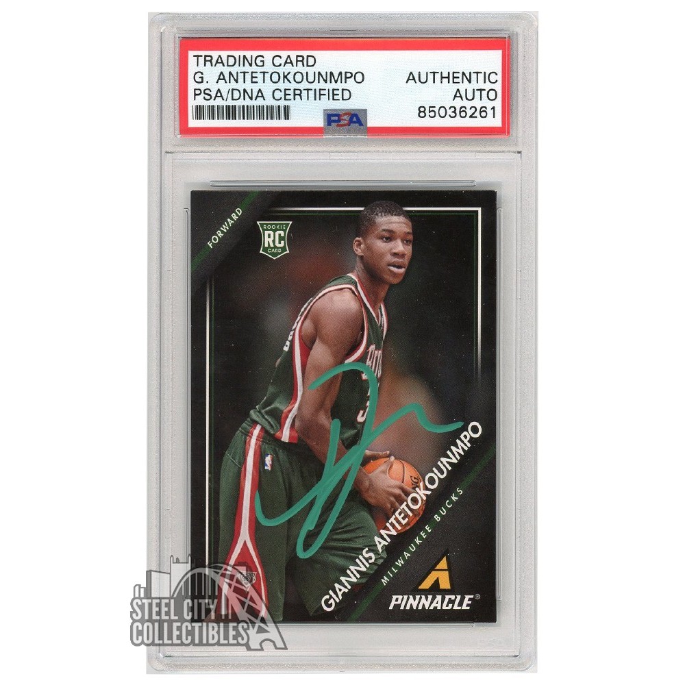 Giannis Antetokounmpo 201314 Panini Pinnacle Autograph Rookie Card 5