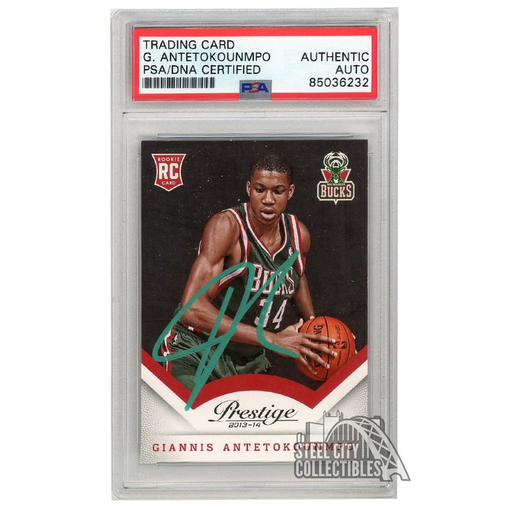 Giannis Antetokounmpo 201314 Panini Prestige Autograph Rookie Card