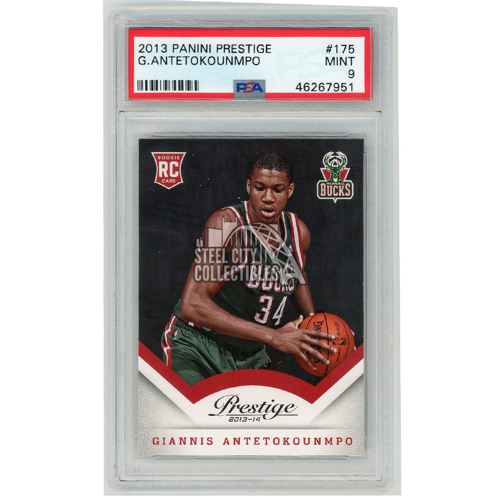 Giannis Antetokounmpo 2013-14 Panini Prestige Rookie Card #175 PSA