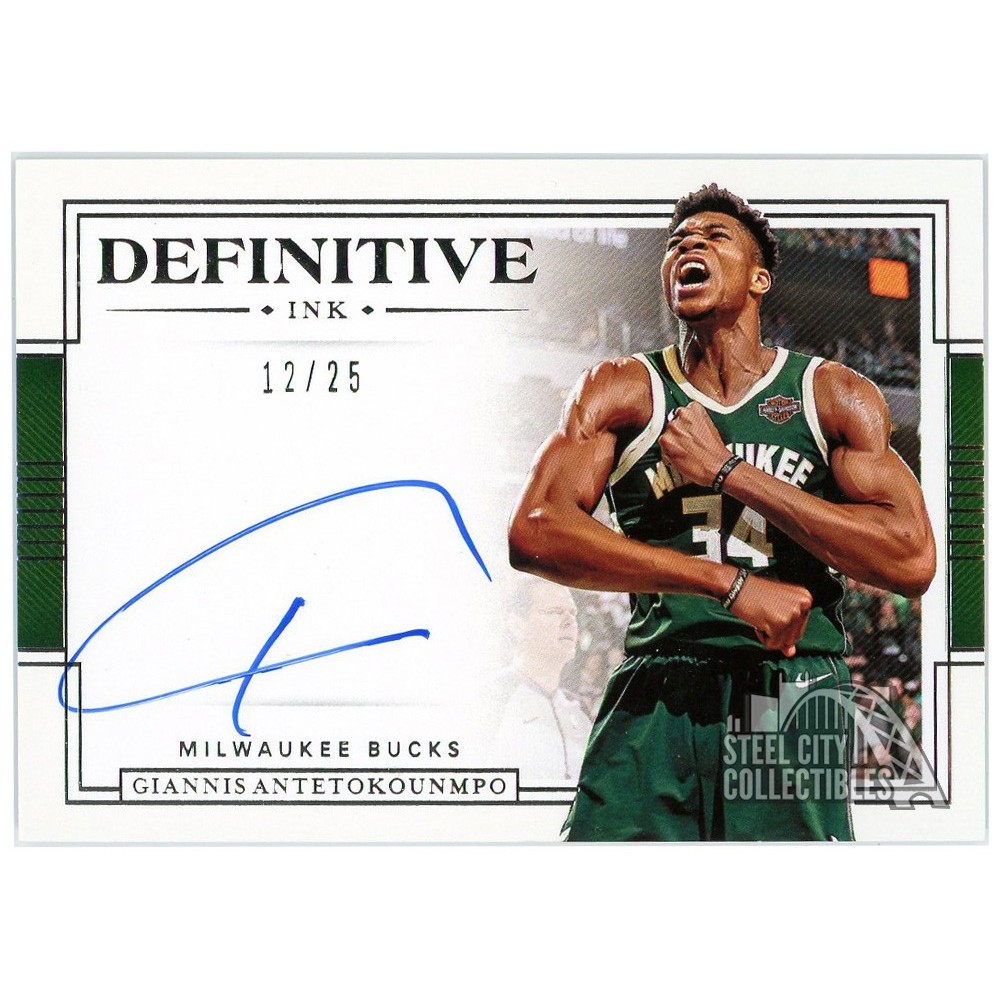Giannis Antetokounmpo 2019-20 Panini National Treasures Definitive Giannis Antetokounmpo 2019-20 Panini National Treasures Definitive
