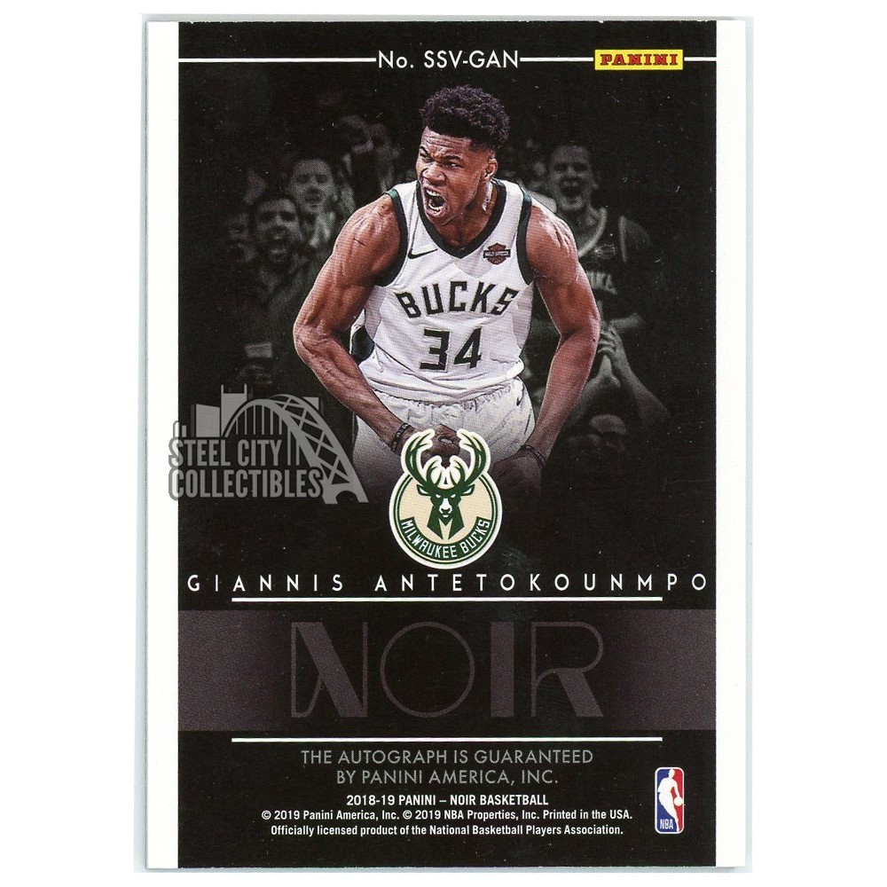 Giannis Antetokounmpo 2018-19 Panini Noir Spotlight