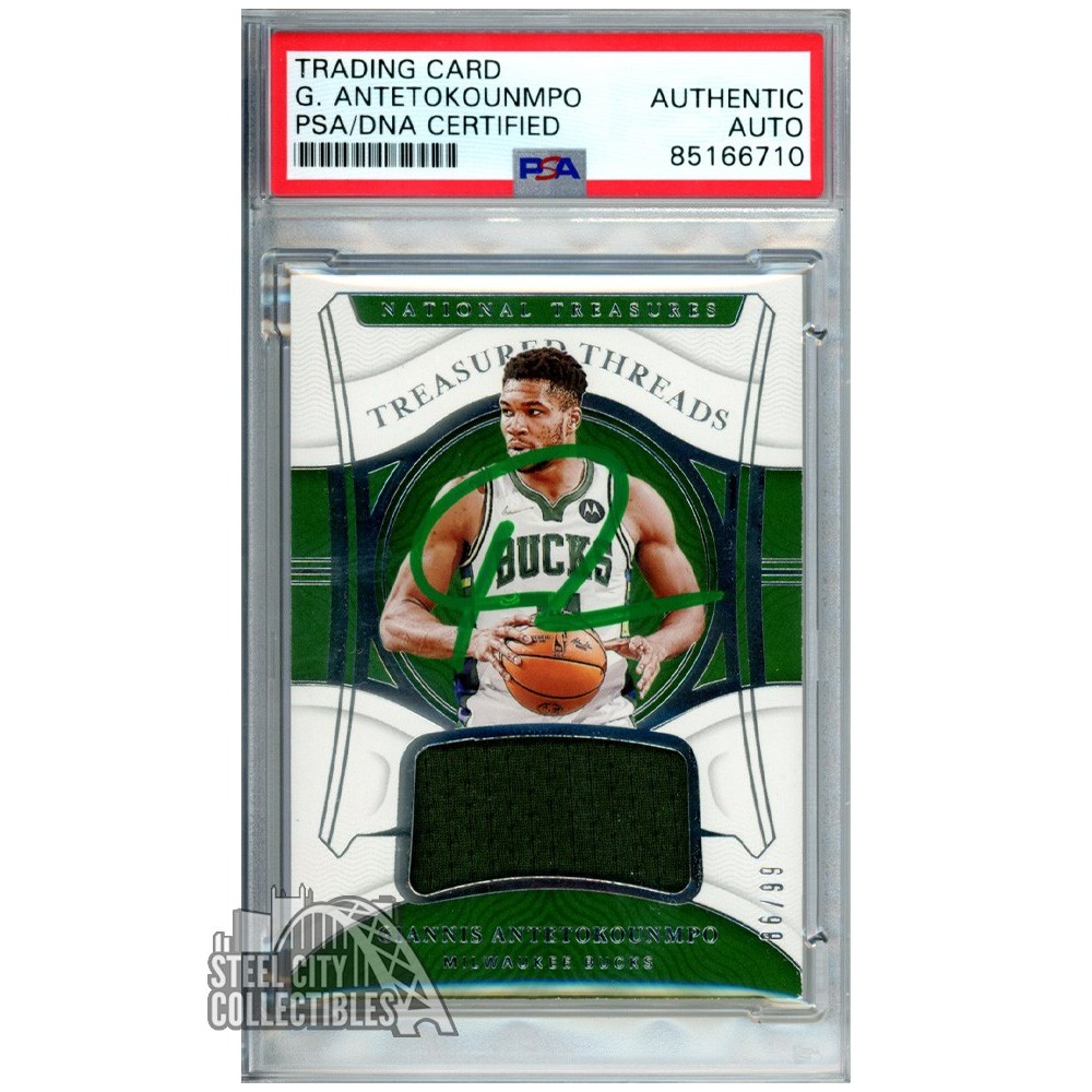 Giannis Antetokounmpo 2021-22 Panini National Treasures Treasured
