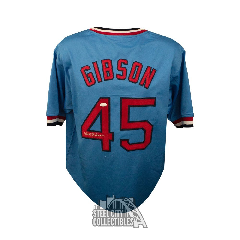 bob gibson autographed jersey