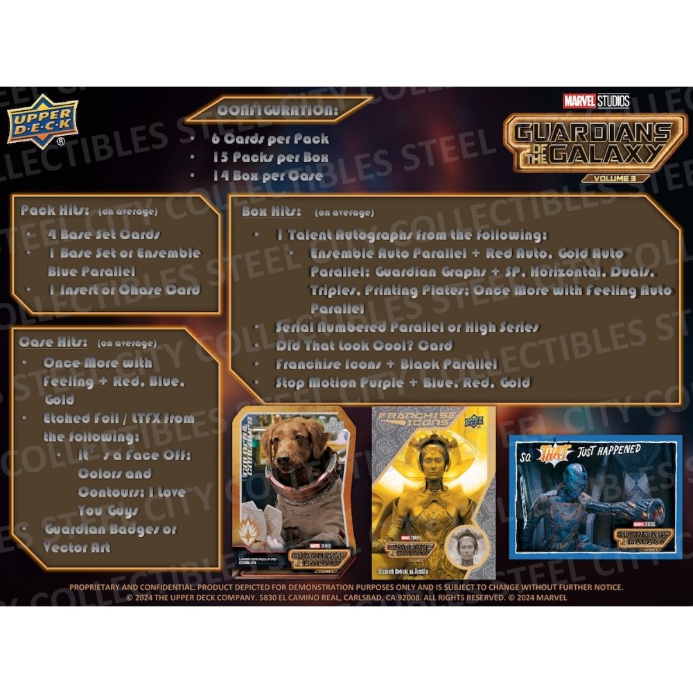 2024 Upper Deck Marvel Guardians of the Galaxy Volume 3 Hobby Box