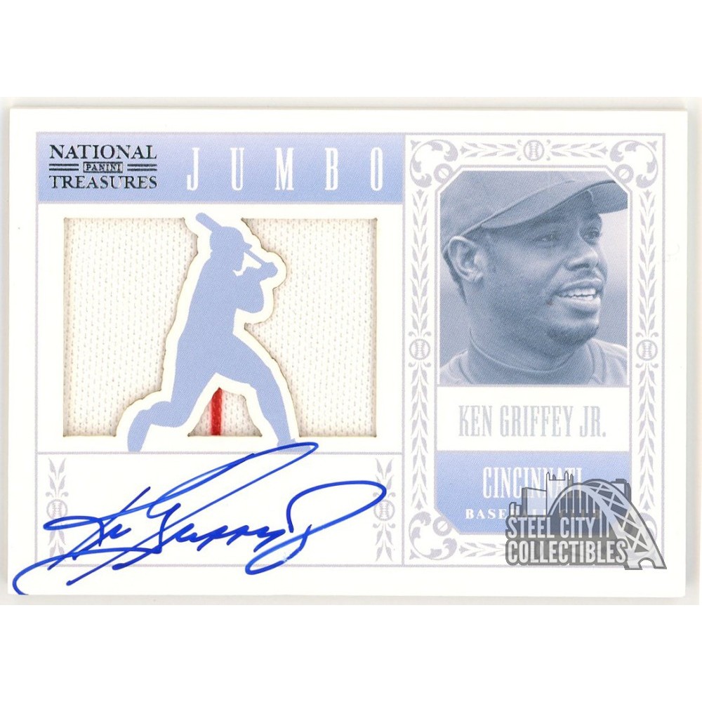 Ken Griffey Jr. 2012 Panini National Treasures Jumbo Patch Auto