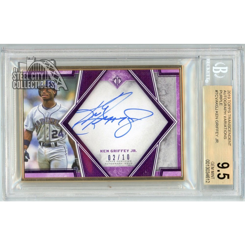 Ken Griffey Jr 2019 Topps Transcendent Variation Purple Autograph