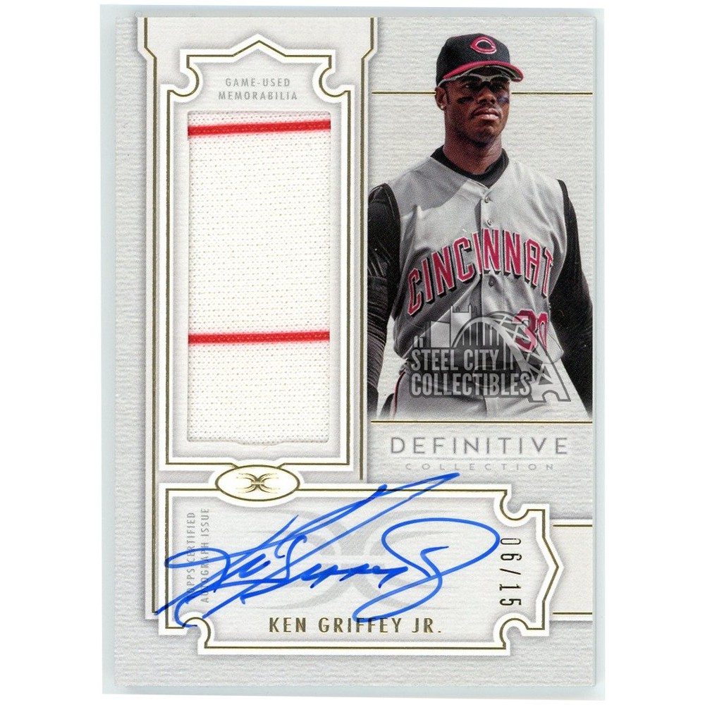 ケン　グリフィー jr 試合使用　ジャージ　パッチ　カード 02/55 Ken Griffey Jr. 2020 Topps Definitive Collection Patch Auto #DARC