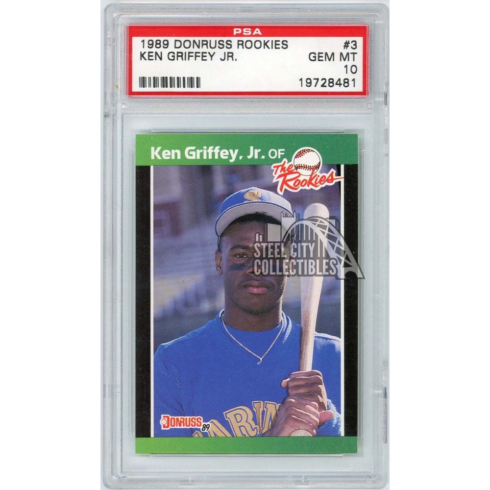 Ken Griffey Jr 1989 Donruss The Rookies Rookie Card #3 PSA 10