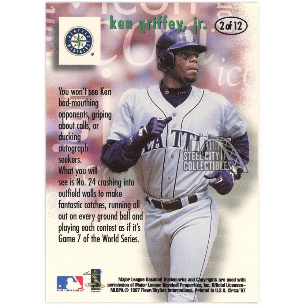 Ken Griffey Jr. 1997 Fleer Circa Icon Card #2 Of 12 | Steel City