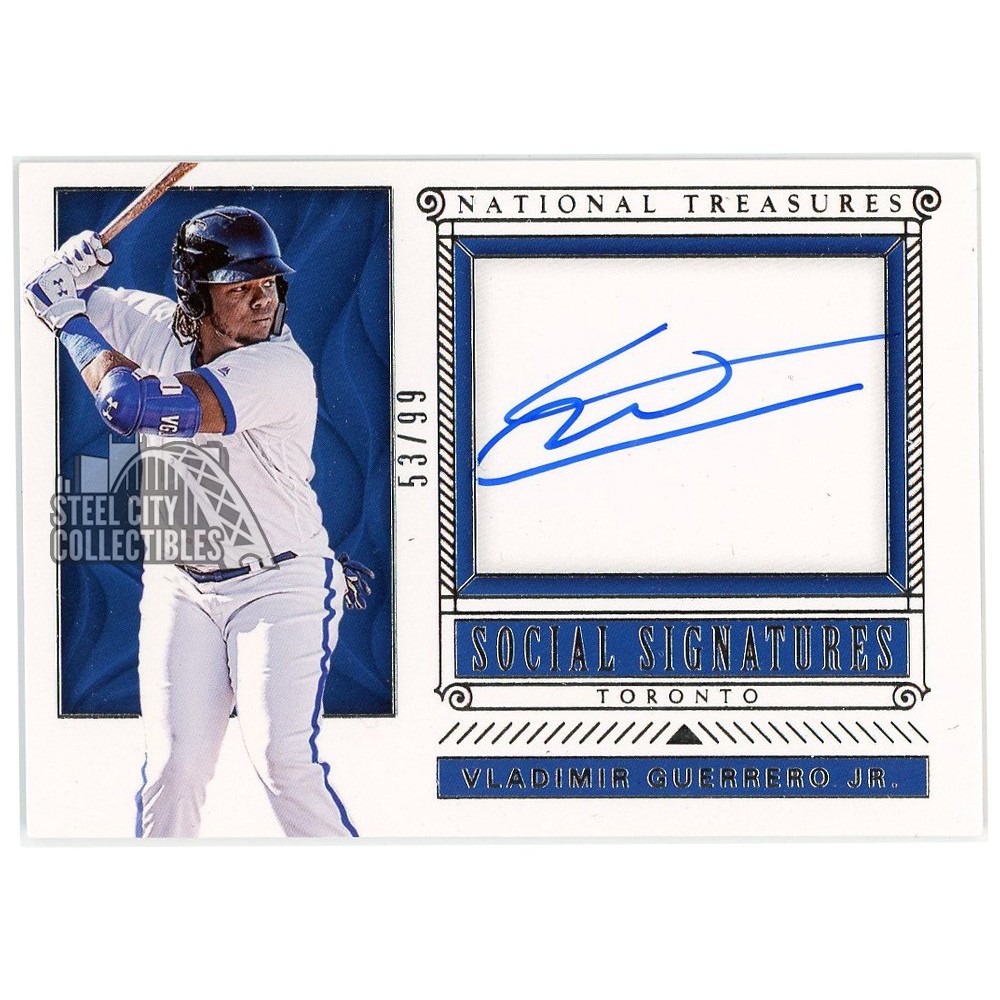 Vladimir Guerrero Jr 2019 Panini National Treasures Social