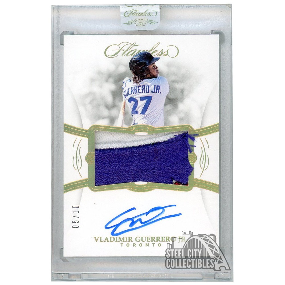 Vladimir Guerrero Jr ルーキー直筆サインカード　25枚限定！ Vladimir Guerrero Jr 2019 Panini Flawless Rookie Patch Autograph