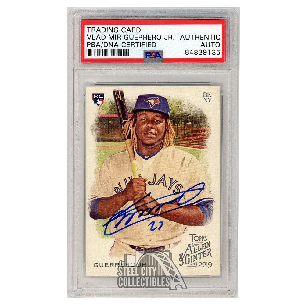 Vladimir Guerrero Jr 2019 Topps Allen & Ginter Autographed Rookie Card