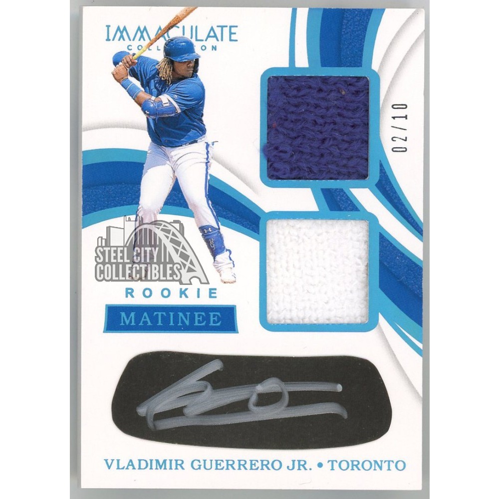Vladimir Guerrero Jr. 2019 Panini Immaculate Blue Rookie Dual