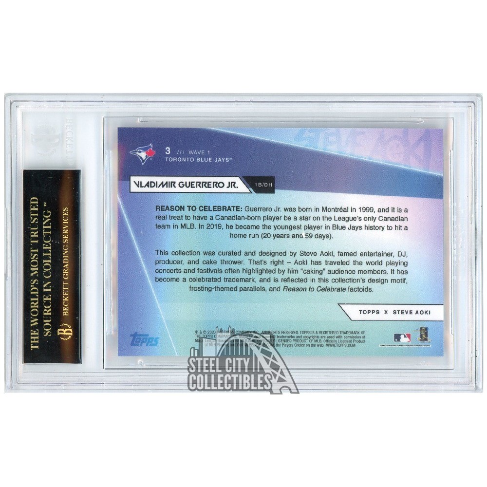 Vladimir Guerrero Jr 2020 Topps x Steve Aoki Card #3 BGS 10