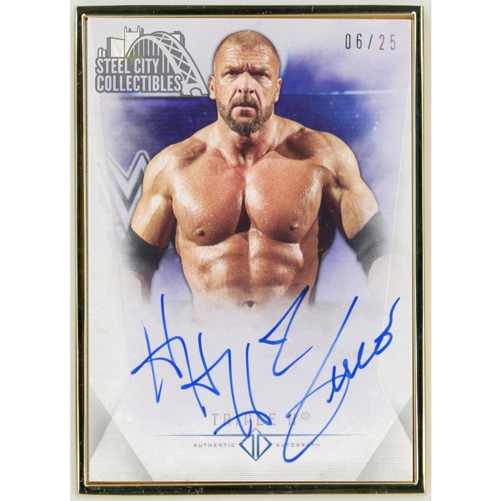 Triple H 2019 Topps WWE Transcendent Collection Autograph 6/25 Steel City Collectibles
