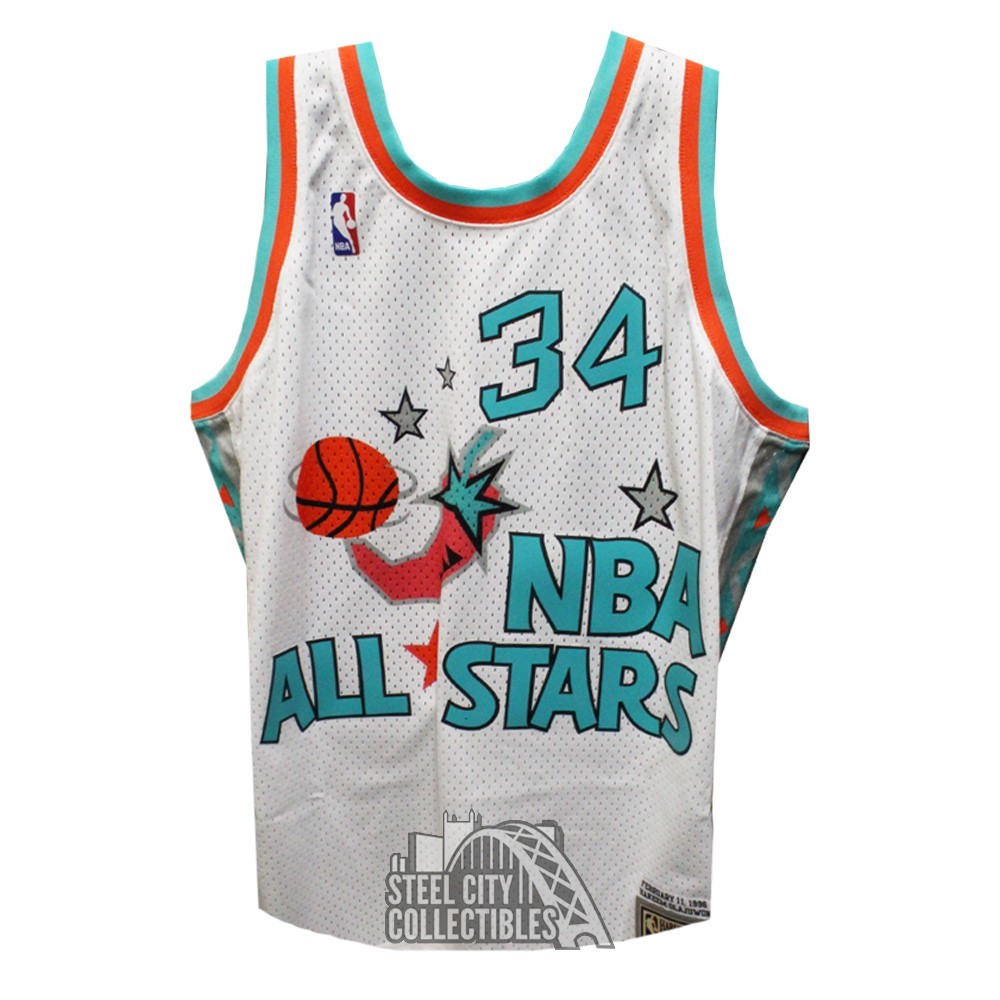 Hakeem Olajuwon 1996 Allstar West M&N White Men's HC Swingman  Throwback Jersey