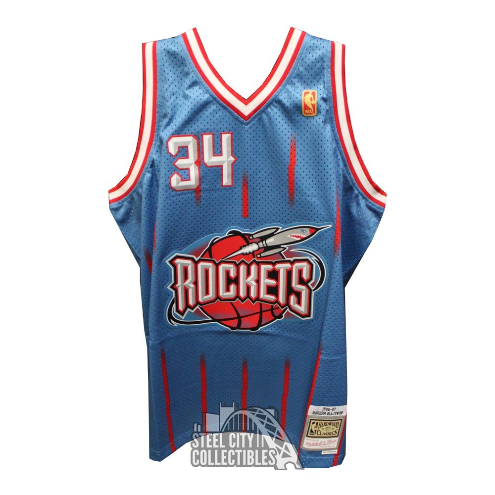 Houston Rockets Hardwood Classics Hakeem Olajuwon Road Jersey By Mitchell &  Ness - Youth