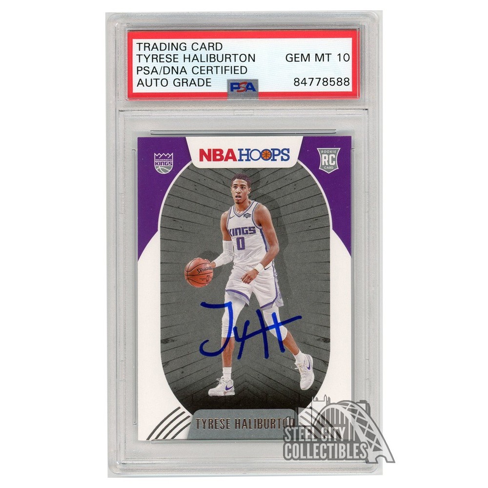 Tyrese Haliburton 2020-21 Panini Hoops Autograph Rookie Card #238 