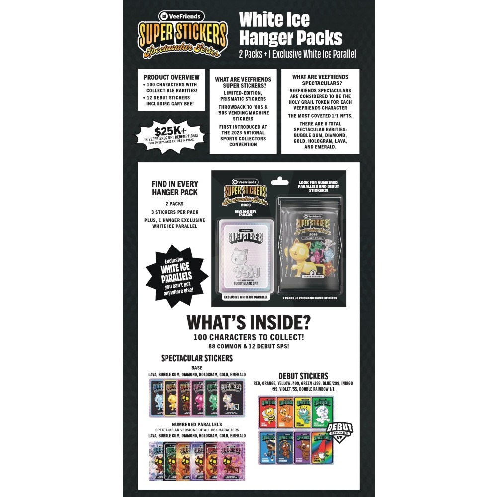 2026 VeeFriends Super Stickers Spectacular Series Hanger Pack
