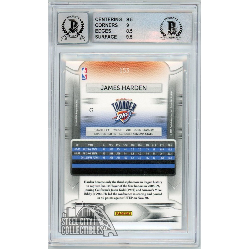 James Harden 2009-10 Panini Prestige Autograph Rookie Card #153