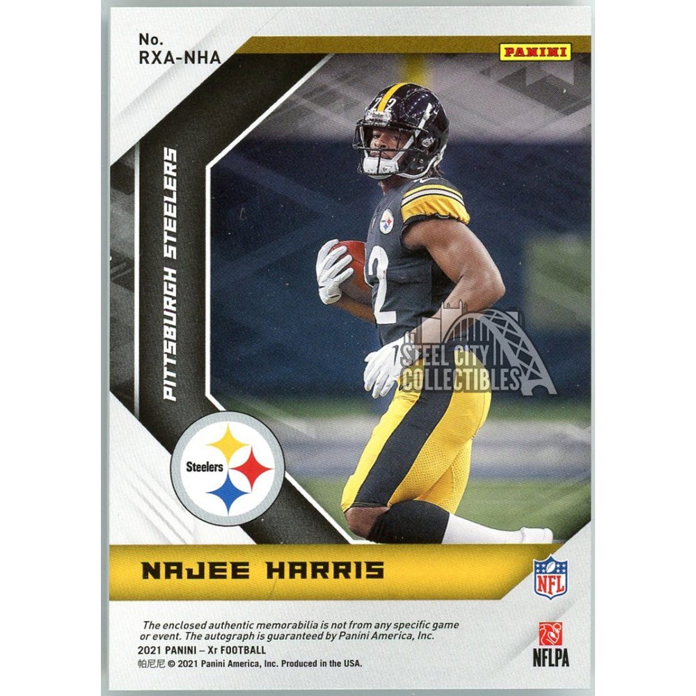 Najee Harris 2021 Panini XR Rookie Nike Swoosh Logo Patch