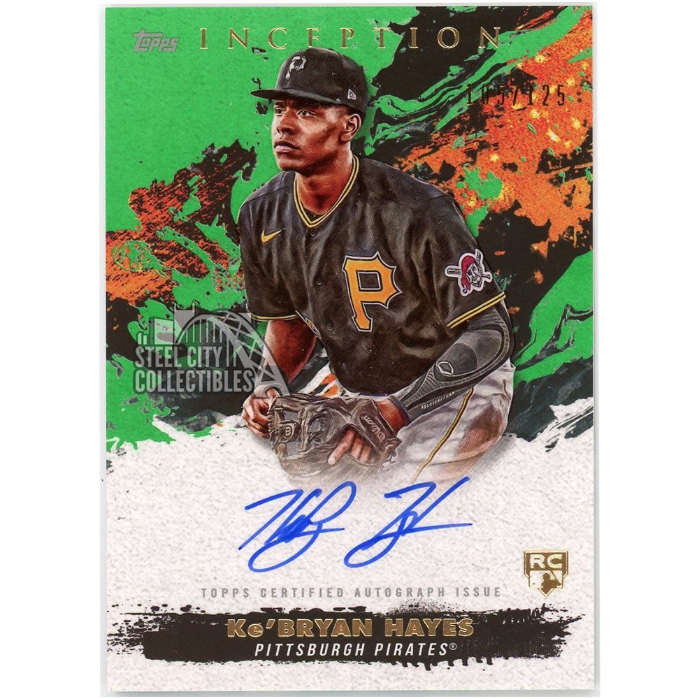 Ke'Bryan Hayes 2021 Topps Inception Green Rookie Autograph Card