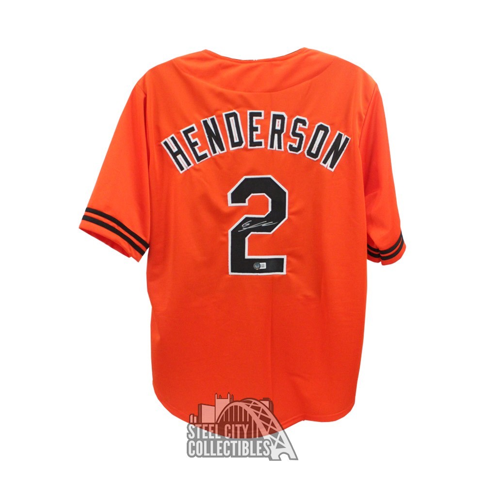 Baltimore Orioles Gunnar Henderson Autographed Orange Nike Jersey Size XXL  Beckett BAS QR Stock #220378