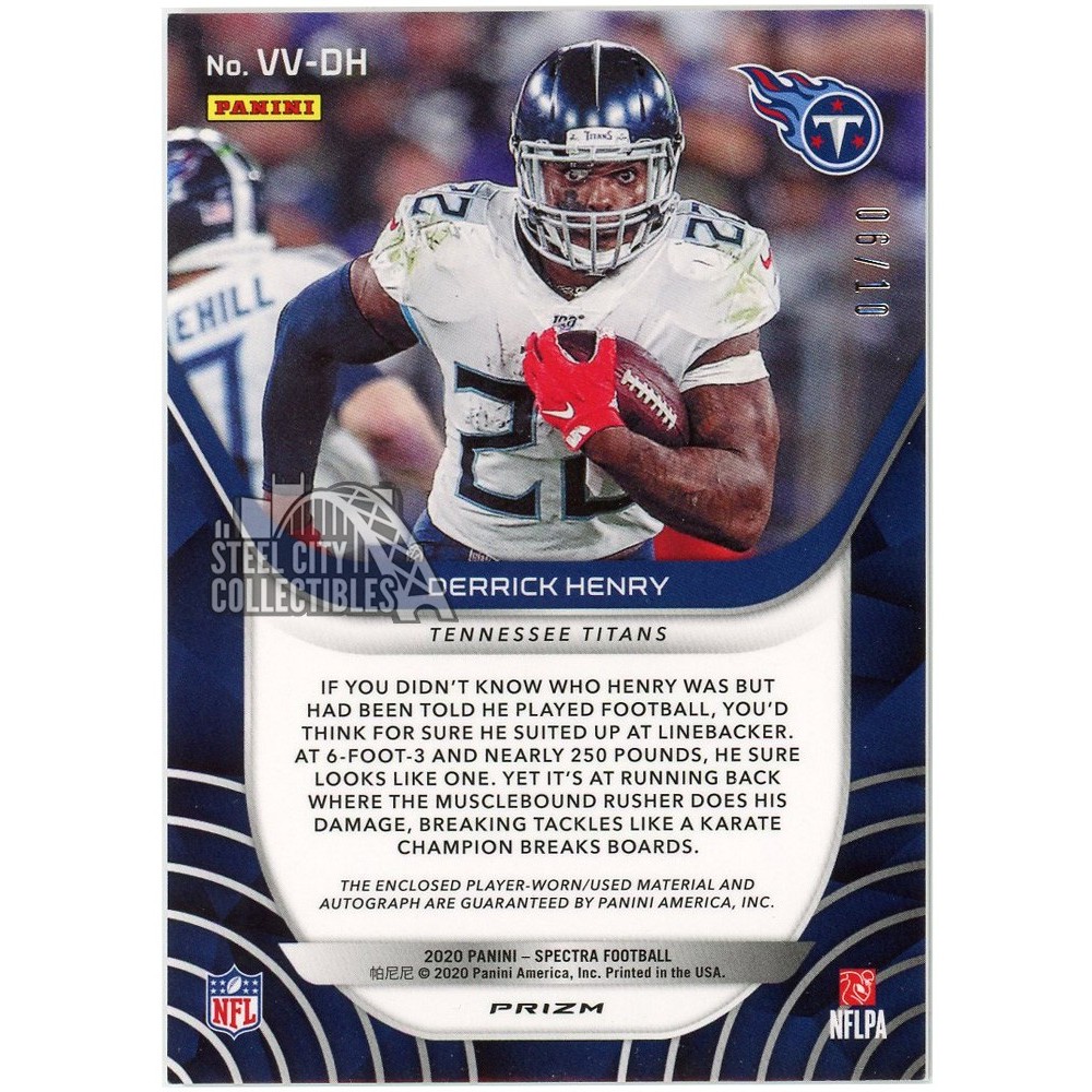 Derrick Henry 2020 Panini Spectra Neon Green Vested Veterans Patch