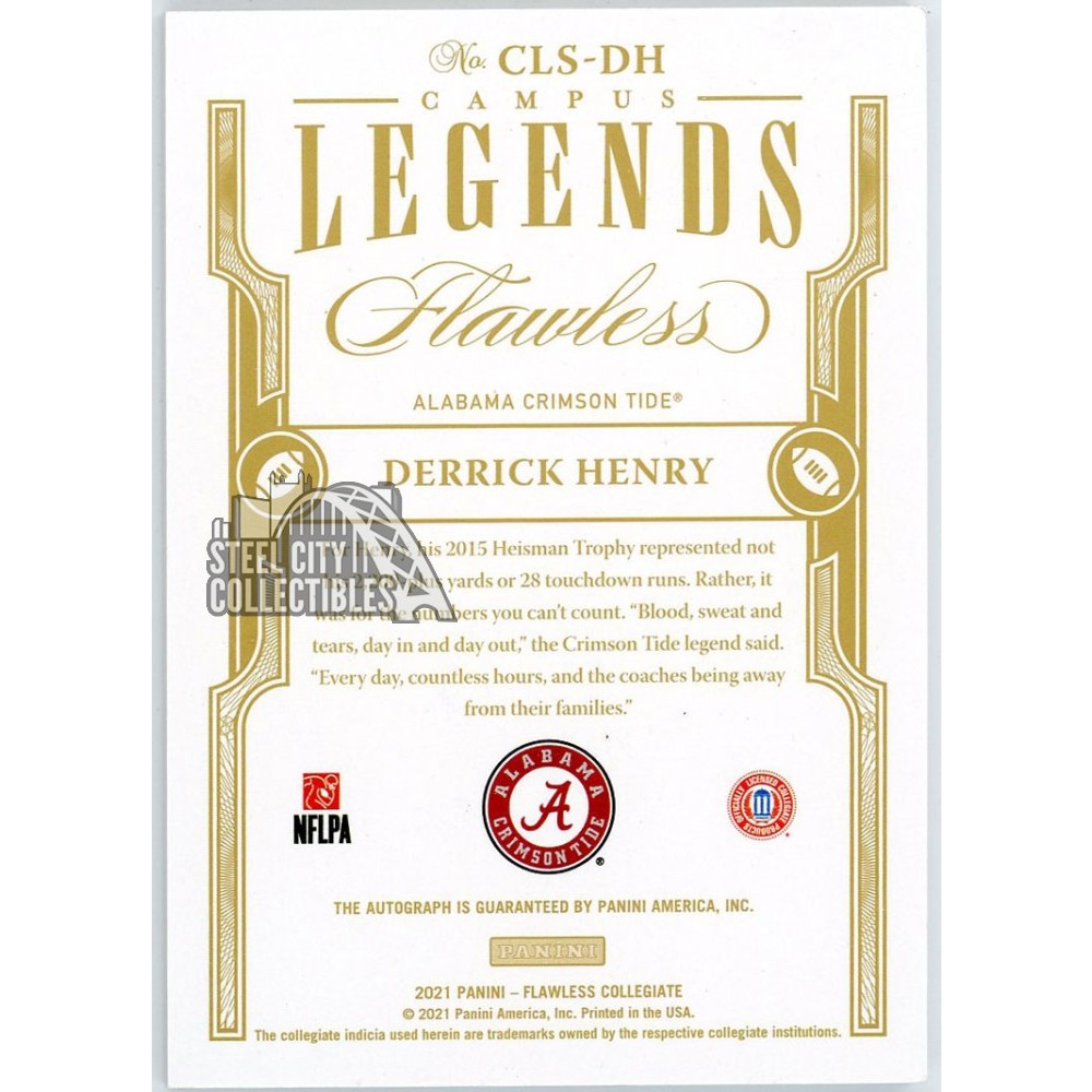 Derrick Henry 2021 Panini Flawless Collegiate Campus Legends