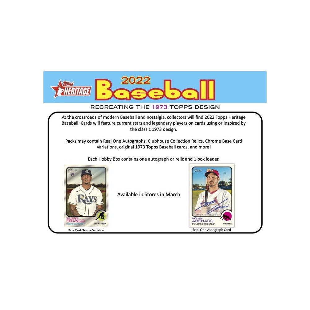 2022 Topps Heritage Design