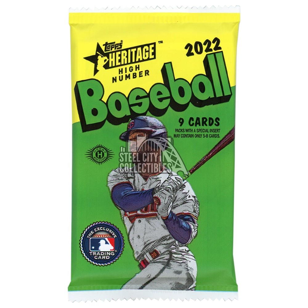 2022 Topps Heritage High Number Baseball Hobby Pack Steel City