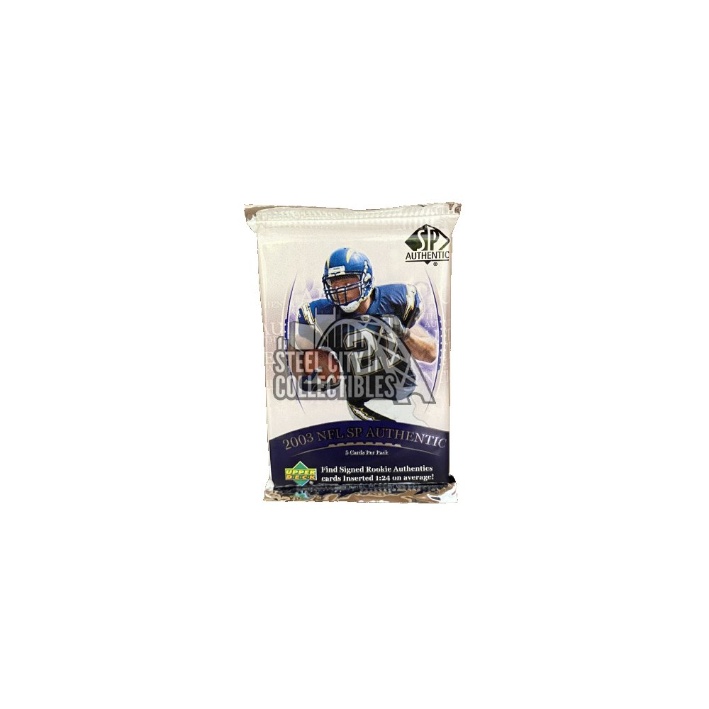 2003 Upper Deck SP Authentic Football Hobby Pack | Steel City Collectibles