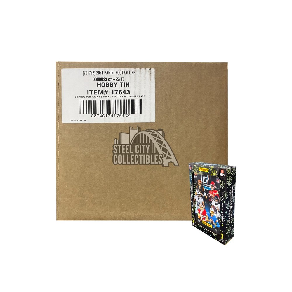 2024 Panini Donruss Football Winter Holiday Tin (Box) – The Ballgame 2024 Panini Donruss Football Winter Holiday Tin (Box) – The Ballgame