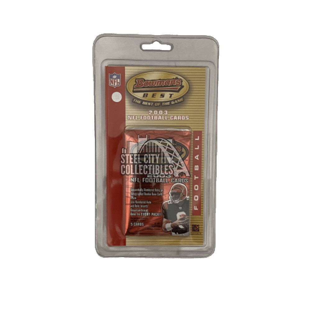 2003 Bowman's Best Football Blister Pack Steel City Collectibles