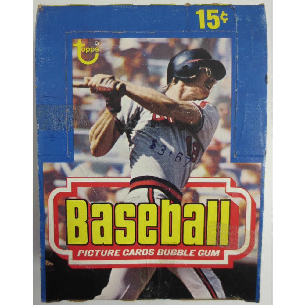 1977 Topps Baseball Wax Pack Box