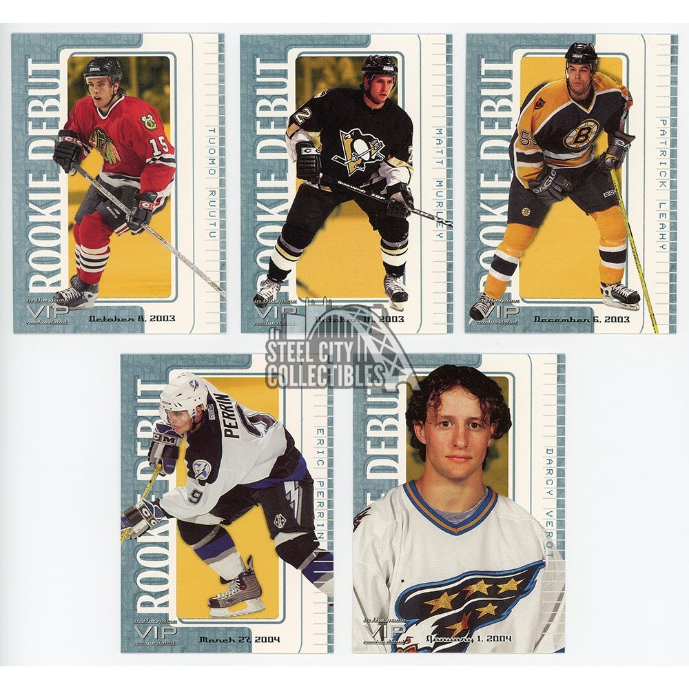 146ct Lot 200304 In The Game VIP Rookie Debut Hockey Cards Steel