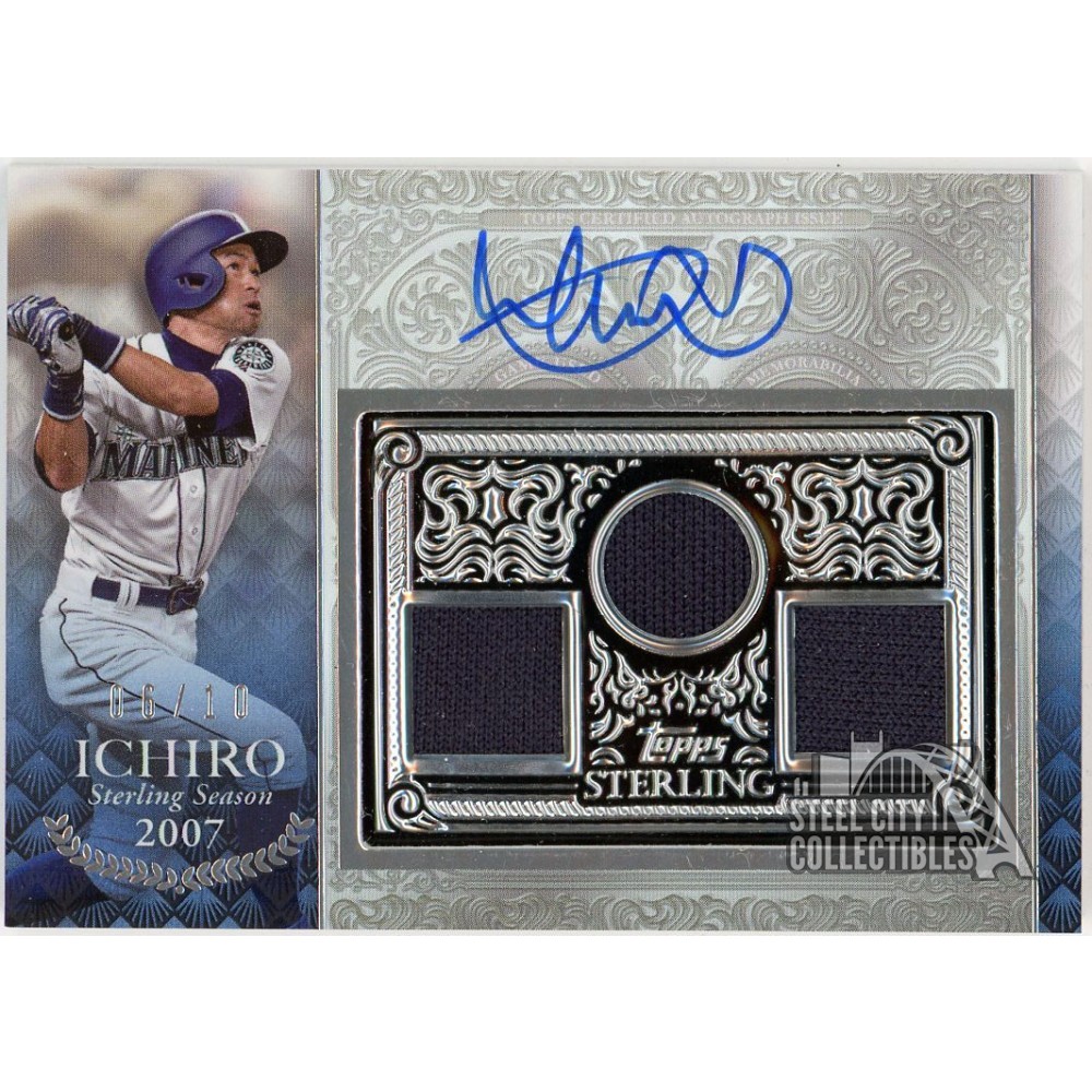 topps 2021 イチロー Ichiro 2021 Topps Sterling Season Triple Jersey Autograph Card