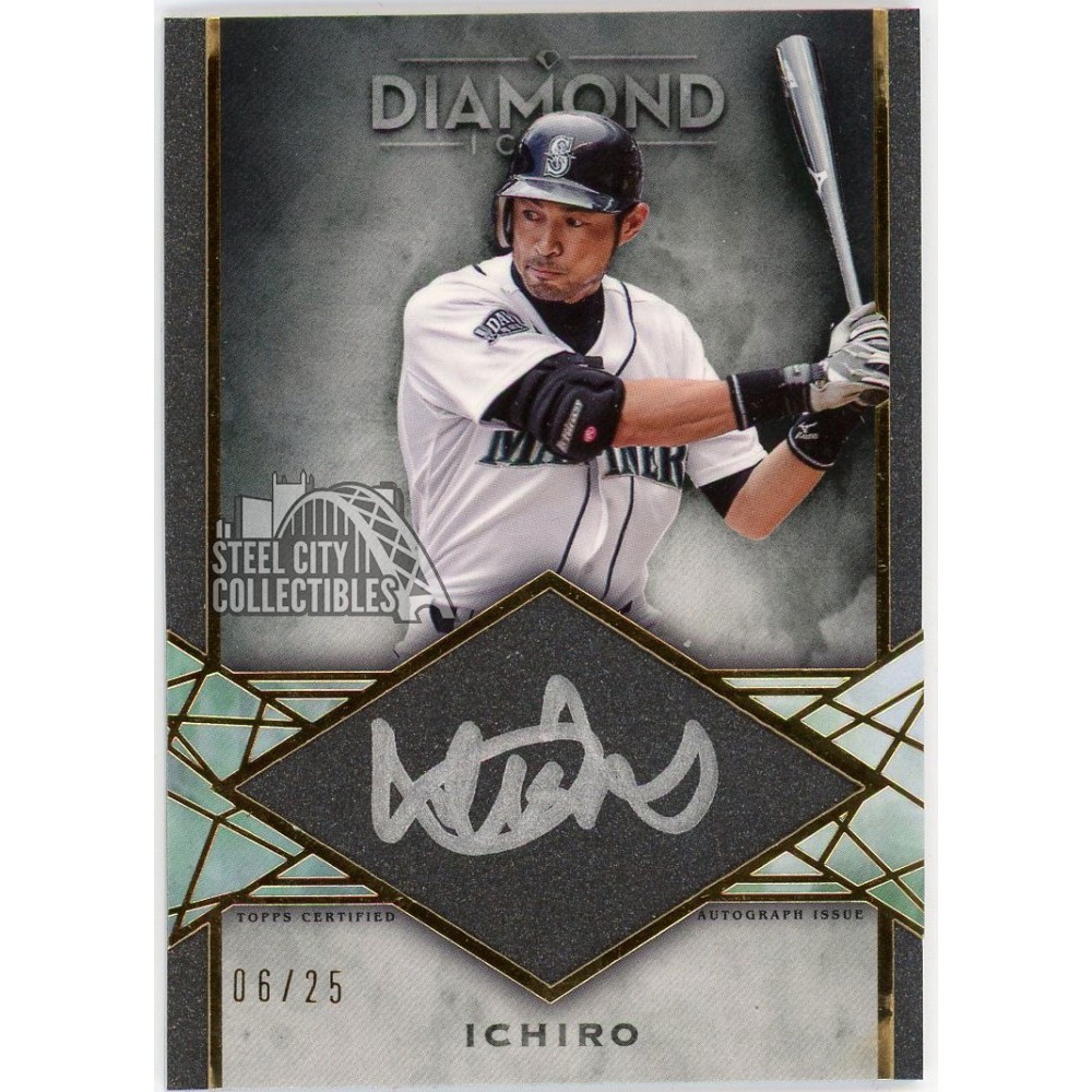 Ichiro 2022 Topps Diamond Icons Silver Ink Autograph Card #SI-ICH