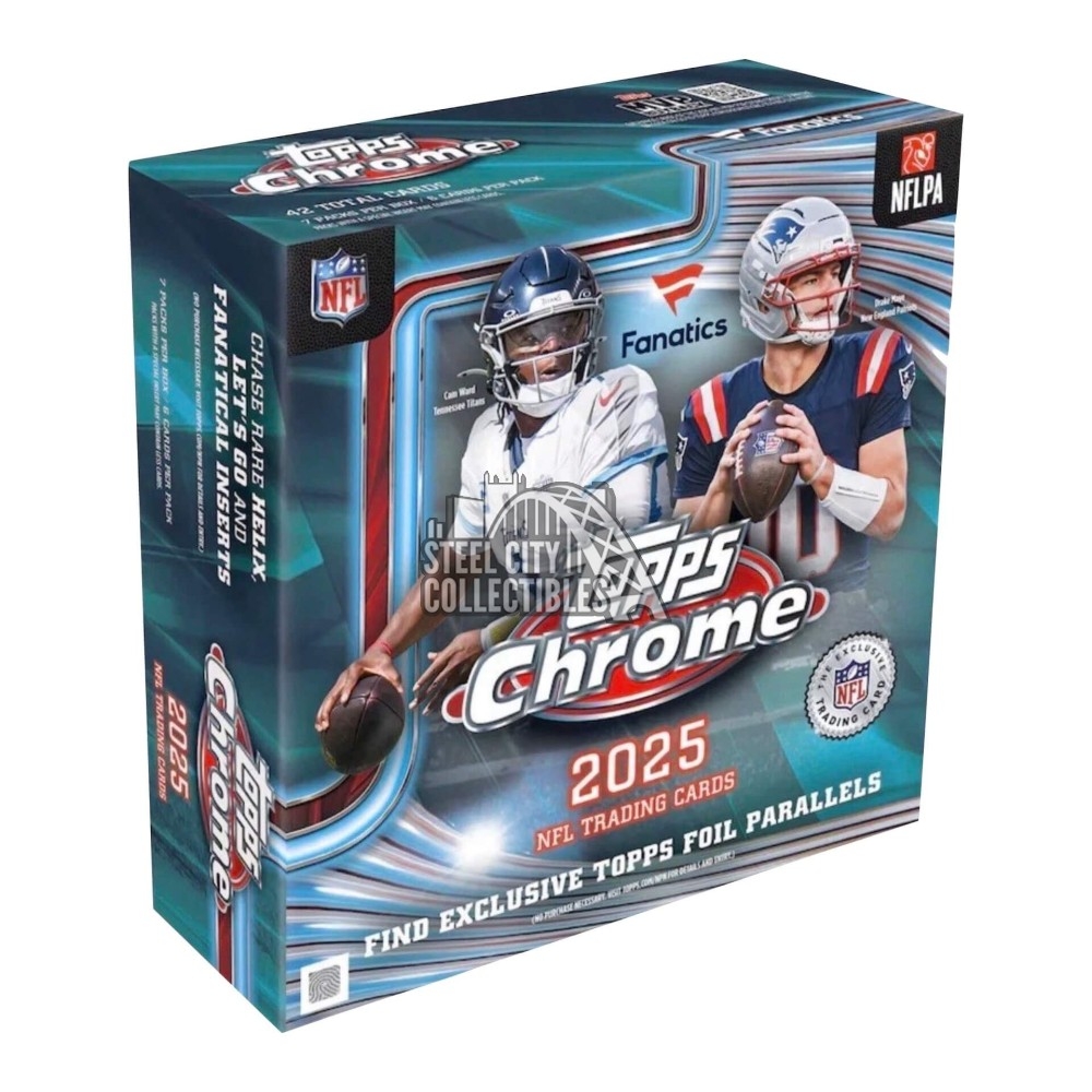 2025 Topps Chrome Football Fanatics Mega Box | Steel City Collectibles