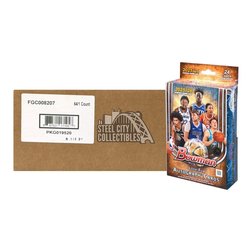 2025-26 Bowman Basketball Hanger 64-Box Case | Steel City Collectibles