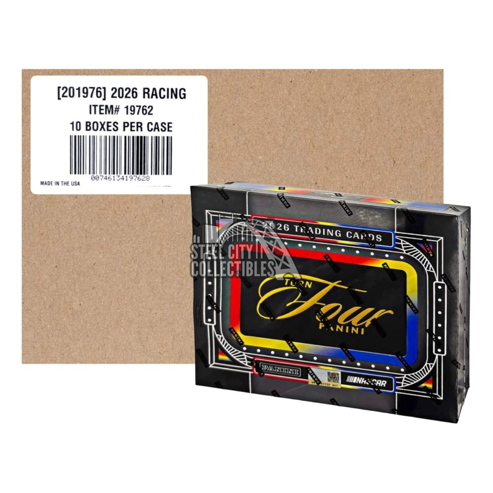2026 Panini Turn Four Racing Hobby 10-Box Case | Steel City