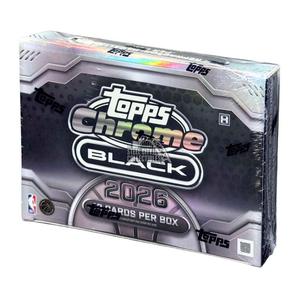 2025-26 Topps Chrome Black Basketball Hobby Box | Steel City