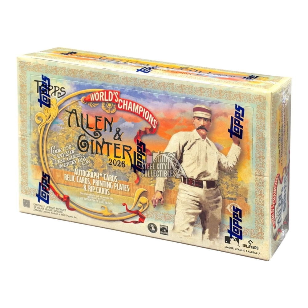 Single Backing Box 2026 Topps Allen & Ginter Baseball Hobby 6-Box (Half Case) PYT Group ...