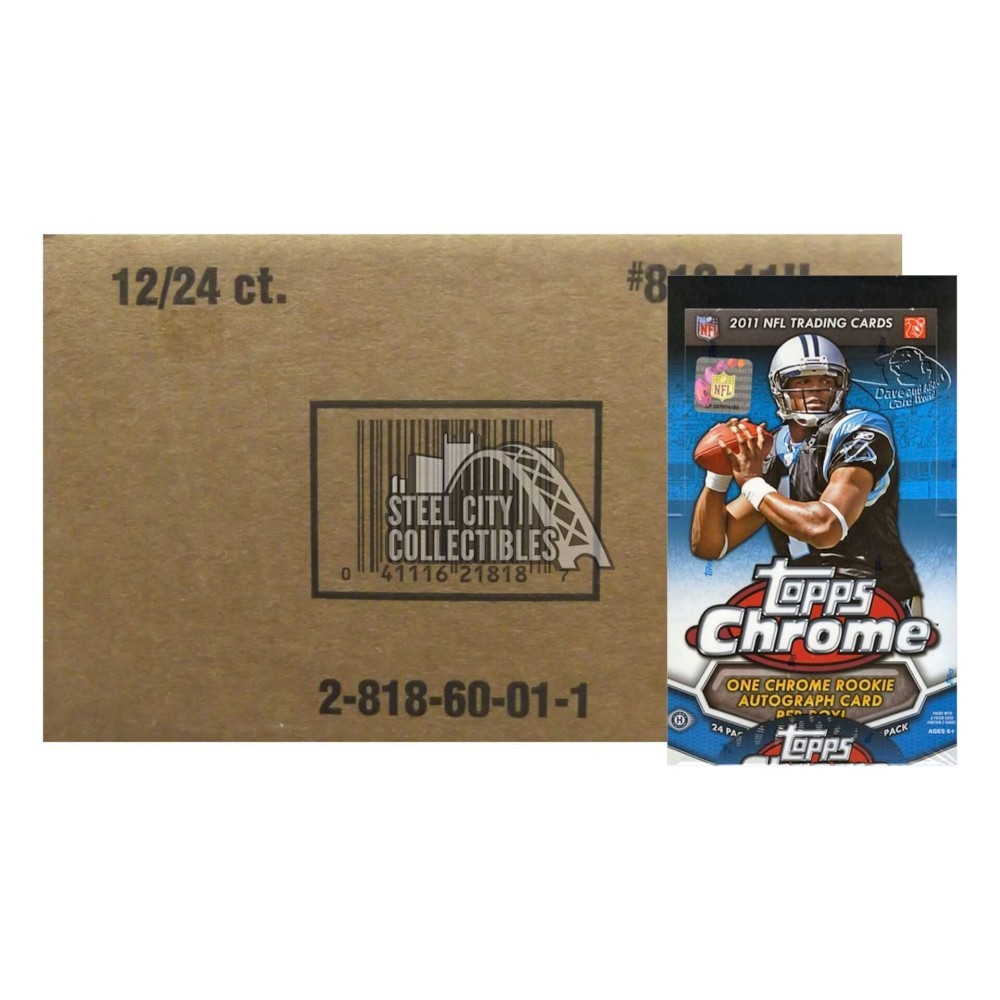 2011 Topps Chrome Football Hobby 12-Box Case | Steel City Collectibles