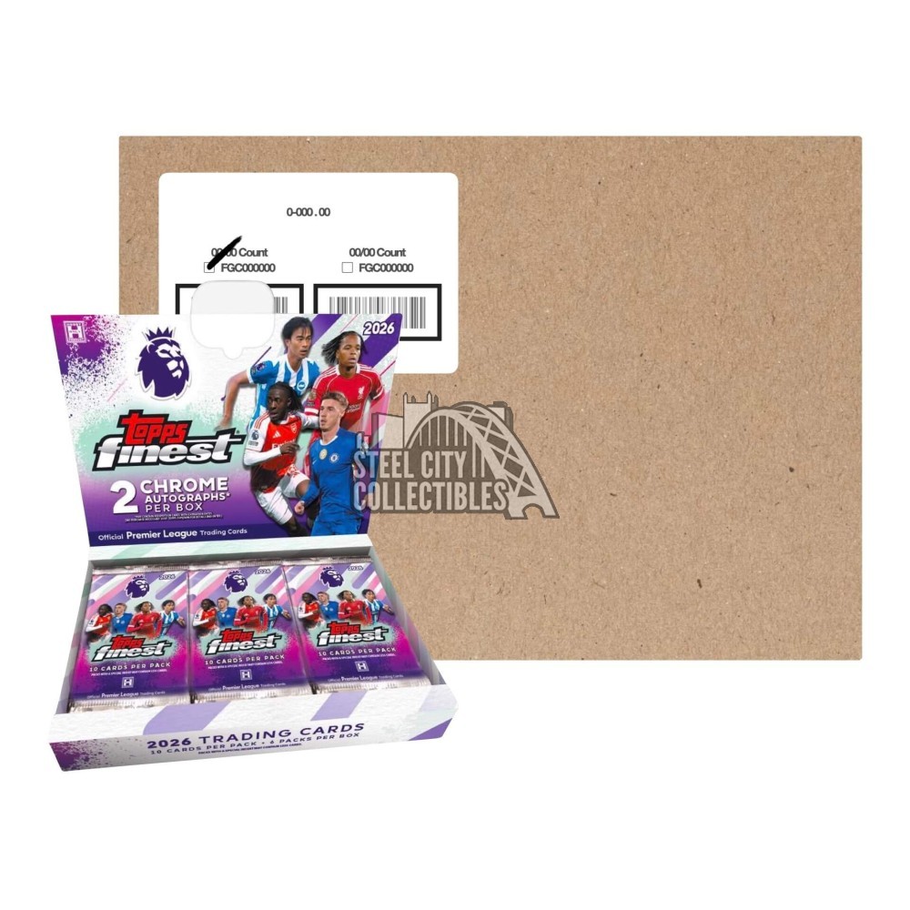 2026 Topps Finest English Premier League Soccer Hobby 8-Box Case