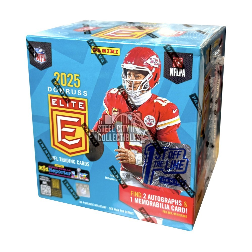 2025 Panini Donruss Elite Football Hobby Box - 1st Off The Line 