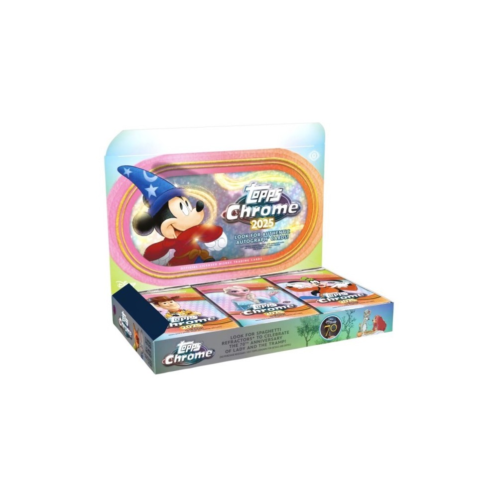 (未開封シュリンク付)2025 TOPPS CHROME DISNEY 2025 Topps Chrome Disney Mega Box In Stock Availability and