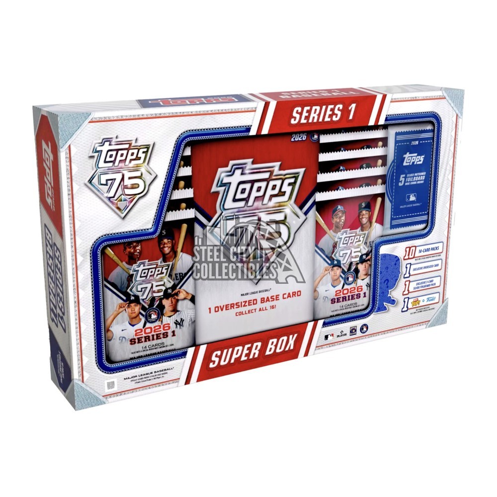topps box 2021 未開封 2026 Topps Series 1 Baseball Super Box | Steel City Collectibles