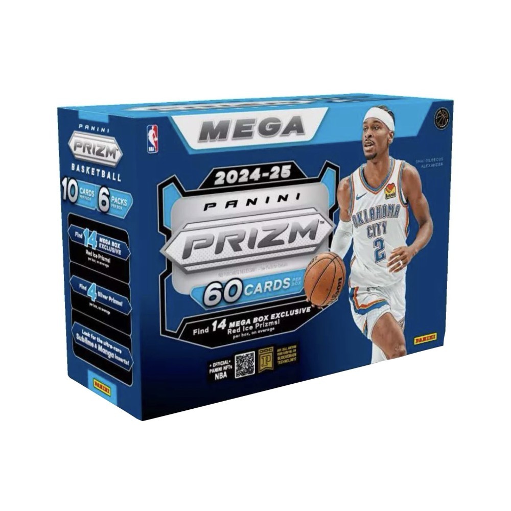 2024-25 Panini Prizm Basketball Mega Box (Red Ice Prizms) | Steel